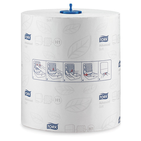 Handdoekrol Matic® Tork met witte kleur en 2-laags papier - 1