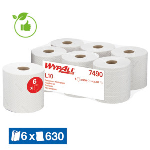 Handdoekrollen met centrale afrolling WypAll L10 7490, set van 6