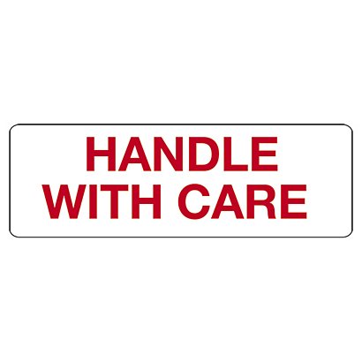 Handling instructions packaging labels, Handle with care, 152x50mm, roll of 250 - 1