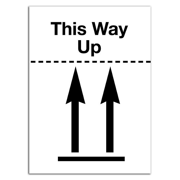 Handling instructions shipping labels, Do not stack, 73x101mm, roll of 500 - 2