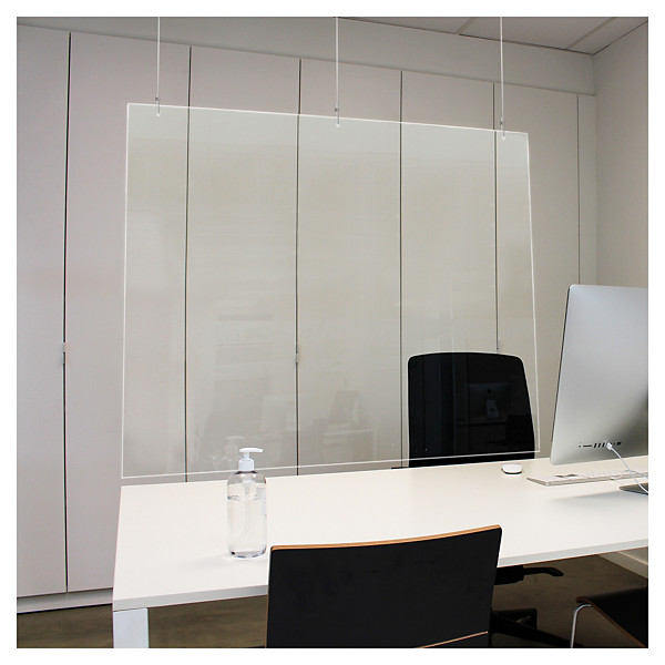 Hangscherm van plexiglas 1250 x 800 mm