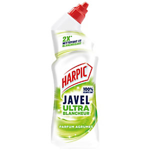 Harpic Gel javel WC désinfectant Agrumes - Flacon de 750 ml