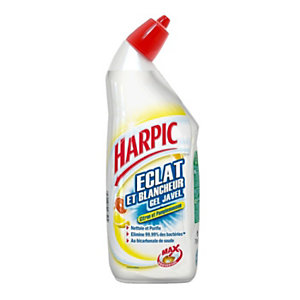 Harpic Gel javel WC désinfectant Citron et Pamplemousse - Flacon de 750 ml