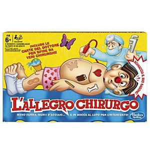 HASBRO, Giochi di società, L allegro chirurgo, B2176456 HASBRO, Giochi di società, L allegro chirurgo, B2176456