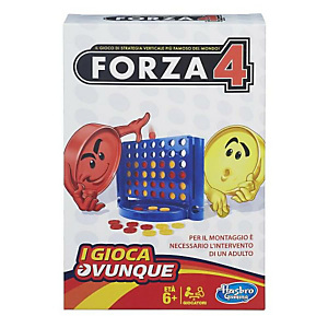 Hasbro, Giochi di società, Travel forza 4, B1000103 Hasbro, Giochi di società, Travel forza 4, B1000103