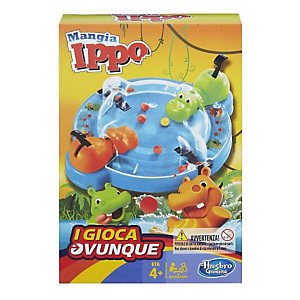 Hasbro, Giochi di società, Travel mangia ippo, B1001103 Hasbro, Giochi di società, Travel mangia ippo, B1001103
