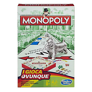 Hasbro, Giochi di società, Travel monopoly, B1002103 Hasbro, Giochi di società, Travel monopoly, B1002103