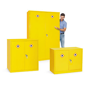 Hazardous storage cabinets