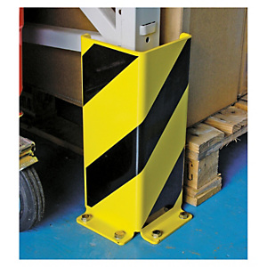 Heavy duty pallet racking protectors - corner protectors can also be used for safety