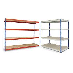 Heavy duty rivet racking and shelves, 1830x1200mm, shelf UDL 550 kg