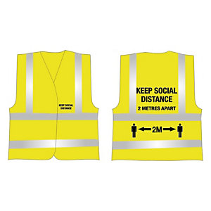 Hi-vis social distance vests