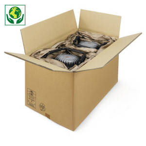 Hnědé klopové krabice RAJABOX ze sedmivrstvé vlnité lepenky, paletovatelné | RAJA Hnědé klopové krabice RAJABOX ze sedmivrstvé vlnité lepenky, paletovatelné | RAJA