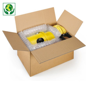 Hnědé klopové krabice z pětivrstvé vlnité lepenky RAJABOX, od 400 do 480 mm Hnědé klopové krabice z pětivrstvé vlnité lepenky RAJABOX, od 400 do 480 mm