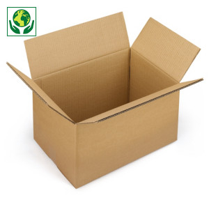 Hnědé klopové krabice z pětivrstvé vlnité lepenky RAJABOX, od 700 mm Hnědé klopové krabice z pětivrstvé vlnité lepenky RAJABOX, od 700 mm