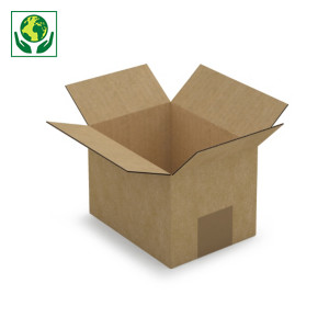 Hnědé klopové krabice z třívrstvé vlnité lepenky RAJABOX, A5, A6, A6+
