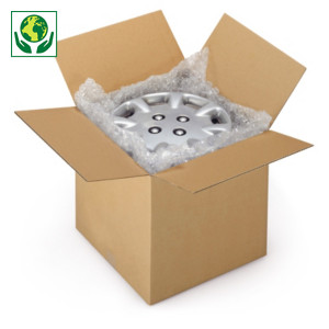 Hnědé klopové krabice z třívrstvé vlnité lepenky RAJABOX, od 400 do 490 mm Hnědé klopové krabice z třívrstvé vlnité lepenky RAJABOX, od 400 do 490 mm