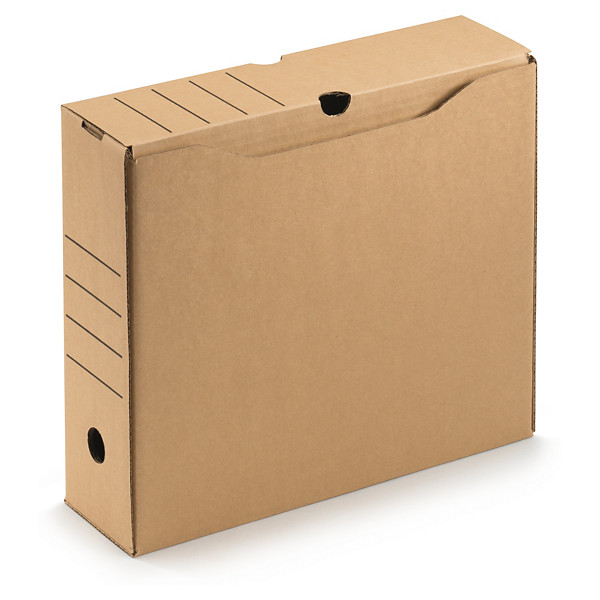 Hnědé úložné boxy
