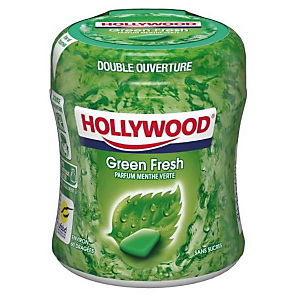 HOLLYWOOD Easy Box chewing-gum Green Fresh sans sucre - boîte de 60