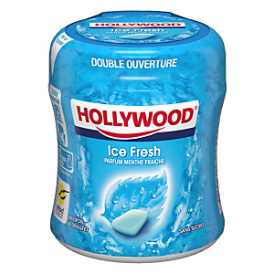 HOLLYWOOD Easy Box Chewing-gum Menthe Polaire sans sucre - Boîte de 60 dragées HOLLYWOOD Easy Box Chewing-gum Menthe Polaire sans sucre - Boîte de 60 dragées