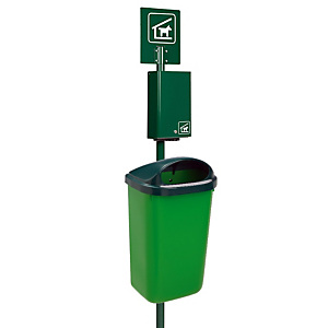 Hondenhygiëne schoonmaakpaal op een paaltje te begraven Hondenhygiëne schoonmaakpaal op een paaltje te begraven
