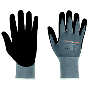Honeywell Guanti da lavoro POLYTRIL FLEX per applicazioni di tipo generico, Maglia di poliammide e schiuma di nitrile, Grigio/nero, Taglia 10 Honeywell Guanti da lavoro POLYTRIL FLEX per applicazioni di tipo generico, Maglia di poliammide e schiuma di nitrile, Grigio/nero, Taglia 10