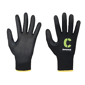 Honeywell Guanto da lavoro VERTIGO BLACK PU, Maglia di poliammide e poliuretano, Protezione al taglio C, Nero, Taglia 10 Honeywell Guanto da lavoro VERTIGO BLACK PU, Maglia di poliammide e poliuretano, Protezione al taglio C, Nero, Taglia 10