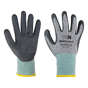 HONEYWELL Guanto di protezione WorkEasy 13 GY NT A3/C, Taglia 9, Grigio Scuro/Azzurro (confezione 10 paia) HONEYWELL Guanto di protezione WorkEasy 13 GY NT A3/C, Taglia 9, Grigio Scuro/Azzurro (confezione 10 paia)