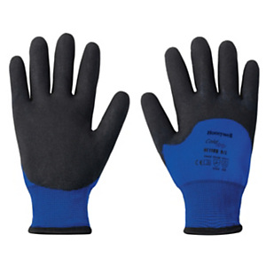 HONEYWELL Guanto protettivi Cold Grip, Maglia di poliammide e Spalmatura in schiuma di HPT PVC, Taglia 10, Blu/Nero (paio) HONEYWELL Guanto protettivi Cold Grip, Maglia di poliammide e Spalmatura in schiuma di HPT PVC, Taglia 10, Blu/Nero (paio)