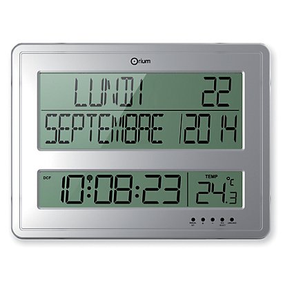 Horloge digitale calendrier radio-contrôlée Orium - 1