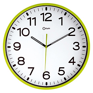 Horloge Fun à quartz diam.30 cm vert anis Horloge Fun à quartz diam.30 cm vert anis