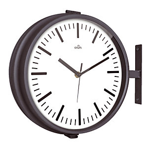 Horloge Harvey double face diamètre 26 cm
