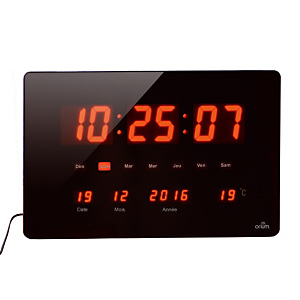 Horloge à LED rouge chronos Orium Horloge à LED rouge chronos Orium