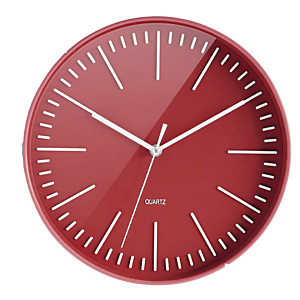 Horloge à quartz Atoll Ø 30cm brique Horloge à quartz Atoll Ø 30cm brique