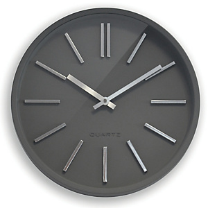 Horloge à quartz Goma silence Ø 35 cm grise