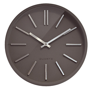 Horloge à quartz Goma silence Ø 35 cm grise Horloge à quartz Goma silence Ø 35 cm grise