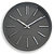 Horloge à quartz Goma silence diam 35 cm grise - 1