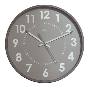 Horloge silencieuse Abylis Ø 30 cm coloris gris Horloge silencieuse Abylis Ø 30 cm coloris gris