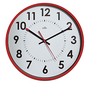 Horloge silencieuse Abylis Ø 30 cm coloris lie vin Horloge silencieuse Abylis Ø 30 cm coloris lie vin