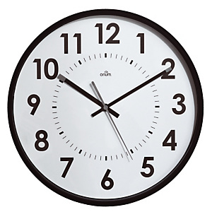 Horloge silencieuse Abylis Ø 30 cm coloris noir Horloge silencieuse Abylis Ø 30 cm coloris noir