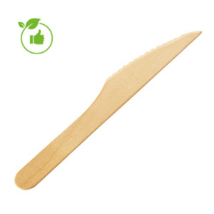 Houten messen 16 cm, set van 100 Houten messen 16 cm, set van 100