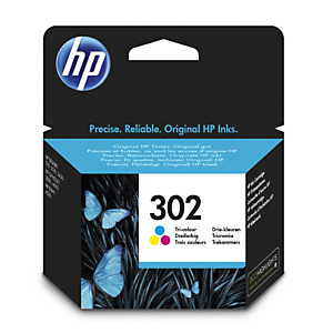 HP 302 Cartouche d'encre authentique F6U65AE - 3 couleurs