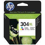 HP 304XL, N9K07AE, Cartucho de Tinta, Tricolor, Alta Capacidad HP 304XL, N9K07AE, Cartucho de Tinta, Tricolor, Alta Capacidad