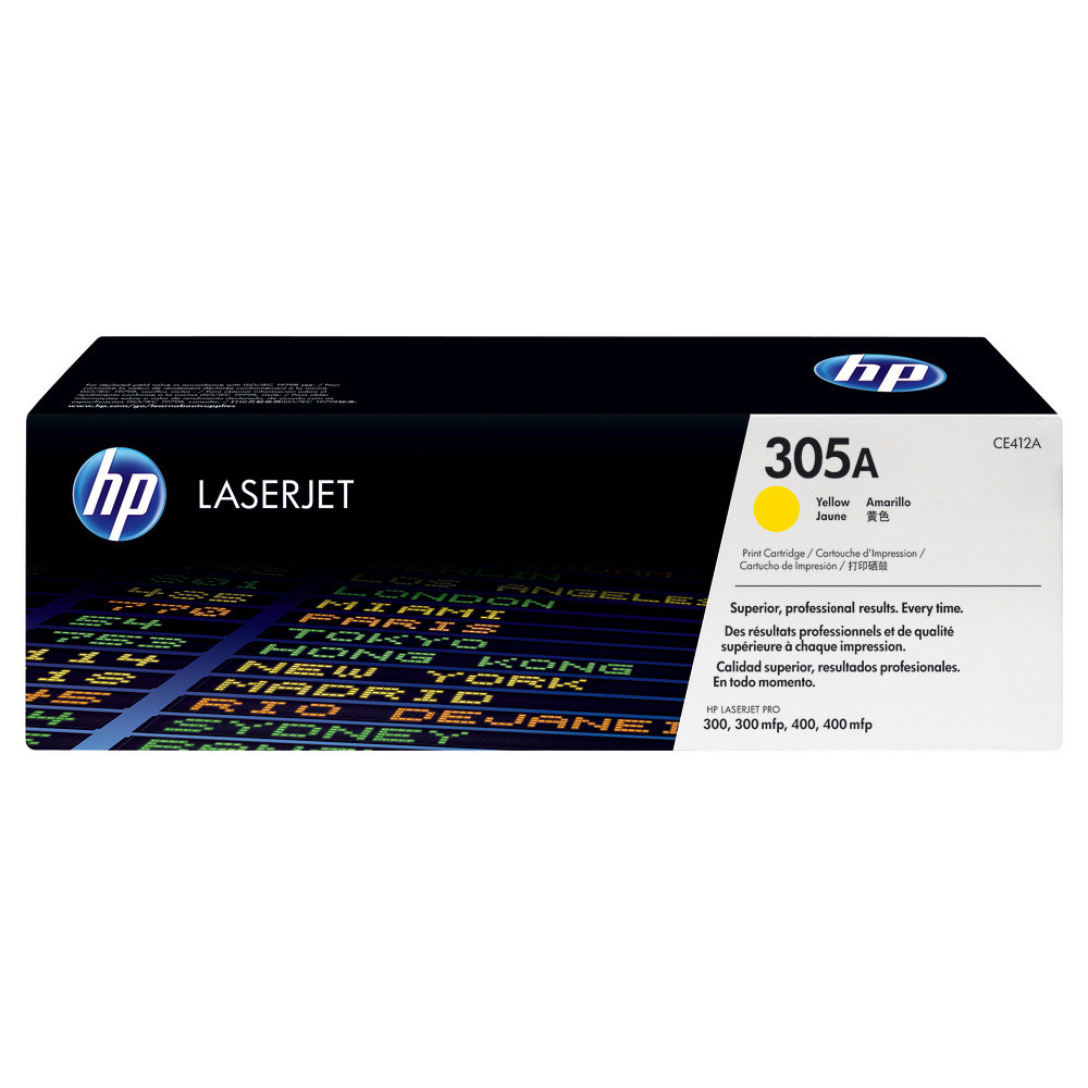 HP 305A Toner authentique (CE412A) - Jaune