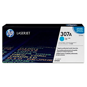 HP 307A Toner Single Pack, CE741A, cyaan
