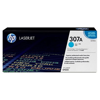 HP 307A Toner Single Pack, CE741A, cyaan - 1