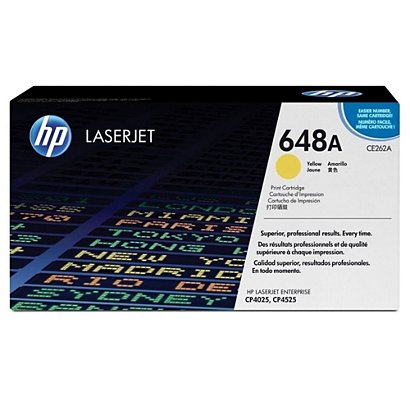 HP 648A Toner Single Pack, CE262A, geel