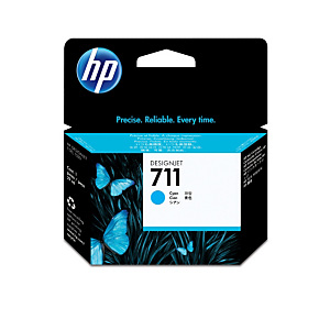 HP 711 Cartouche d'encre authentique CZ1310 - Cyan