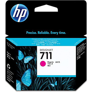HP 711 Cartouche d'encre authentique CZ131A - Magenta