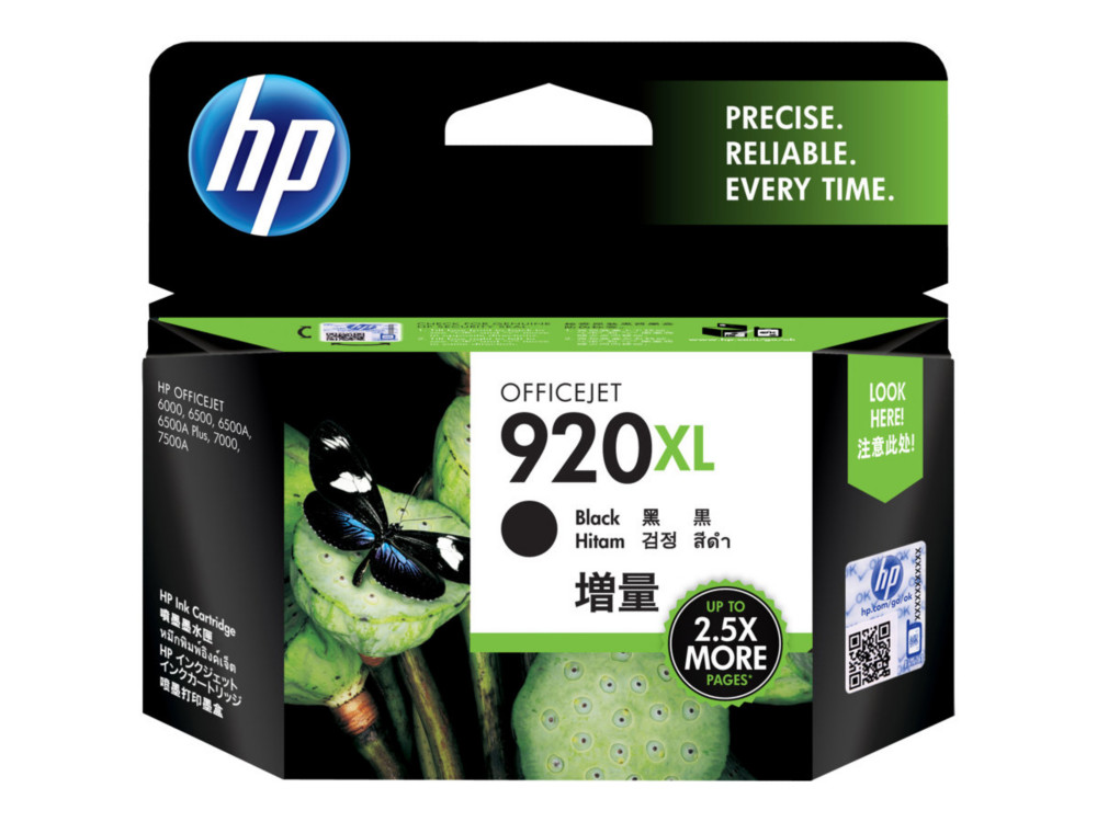 HP 920XL Cartouche d'encre authentique grande capacité (CD975AE) - Noir