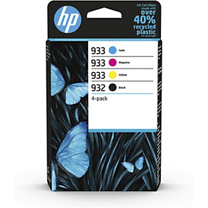 HP 932 / 933 Cartouche d'encre authentique 6ZC71AE - Pack Noir + Couleurs